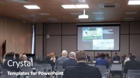  Presentation with anonymous - Slide set consisting of back-view-of-anonymous-people background and a dark gray colored foreground