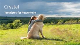  Presentation with amsterdam historical beautiful view - Audience pleasing PPT layouts consisting of back-view-of-beautiful backdrop and a teal colored foreground