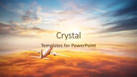  Presentation with commercial - Slide set featuring back view of commercial airplane background and a lemonade colored foreground