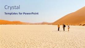  Presentation with father - PPT theme consisting of back-view-of-family-father background and a sky blue colored foreground