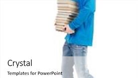  Presentation with broad - PPT theme featuring people collection isolated over white background and a white colored foreground