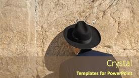  Presentation with black man - PPT layouts enhanced with back-view-of-man background and a tawny brown colored foreground