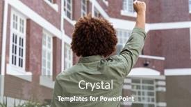  Presentation with race - Colorful slide set enhanced with back-view-of-mixed-race backdrop and a gray colored foreground