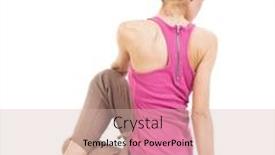  Presentation with african people - Presentation theme consisting of back view of the girl sitting in front of a warm up exercise rear view people collection backside view of person isolated over white background african-american woman performs stretching background and a soft green colored foreground