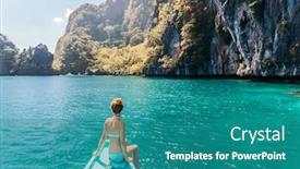  Presentation with philippines - Slides featuring back-view-of-the-young background and a teal colored foreground