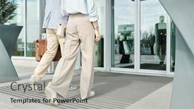  Presentation with car door - Theme consisting of back-view-of-young-contemporary background and a light gray colored foreground