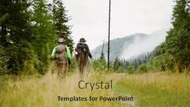  Presentation with green mountains - 