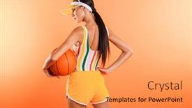  Presentation with photo - Audience pleasing slides consisting of back-view-photo backdrop and a gold colored foreground