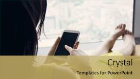  Presentation with indian woman bridal face - Theme enhanced with cow eating grass or rice straw in rice field with blue sky rural or countryside background background and a sky blue colored foreground.