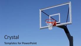  Presentation with court - Presentation theme with an out door court background and a light blue colored foreground