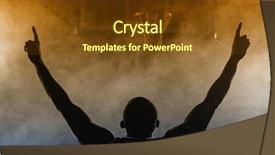  Presentation with basketball - Audience pleasing slides consisting of darkness light - rear view of a basketball backdrop and a tawny brown colored foreground