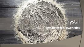  Presentation with bakery - Presentation theme enhanced with backdrop black grey circle borders - bread and bakery products background and a gray colored foreground