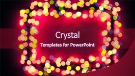  Presentation with sparkly bokeh lights pastel - Audience pleasing slide set consisting of backdrop circle borders - bokeh lights frame backdrop and a  colored foreground