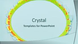  Presentation with god torn paper - Colorful PPT theme enhanced with backdrop circle borders - colorful torn paper background backdrop and a  colored foreground