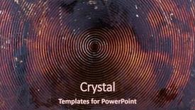  Presentation with brown old fashioned landscape - Cool new presentation design with backdrop circle borders - old brown metallic background backdrop and a  colored foreground