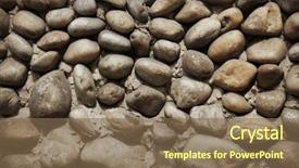  Presentation with free about crystal stones - Slide set consisting of backdrop circle borders - stones background background and a  colored foreground