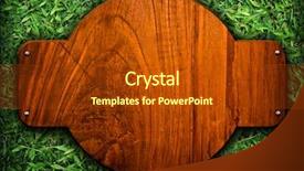  Presentation with wood board - Colorful presentation enhanced with backdrop circle borders - wood board on grass backdrop and a tawny brown colored foreground