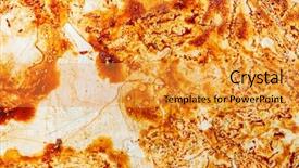  Presentation with baking - Presentation design with backdrop food oil - dirty oven baking tray background and a gold colored foreground