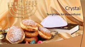  Presentation with hanukkah - Audience pleasing PPT theme consisting of backdrop food oil - festive composition for hanukkah backdrop and a  colored foreground
