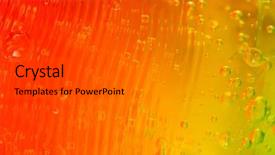  Presentation with peach jam or jelly - PPT theme consisting of backdrop food oil - jelly background background and a  colored foreground