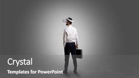  Presentation with jesus empty tomb leaving - Audience pleasing theme consisting of reality shows - businessman wearing vj glasse backdrop and a gray colored foreground