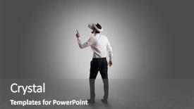  Presentation with history empty tomb of jesus - Beautiful slide deck featuring reality shows - businessman wearing vj glasse backdrop and a gray colored foreground