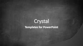  Presentation with chalk - Amazing slide set having background - chalk rubbed out on blackboard backdrop and a dark gray colored foreground