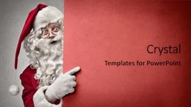  Presentation with cardboard - PPT theme having background - pointing at a red cardboard background and a red colored foreground