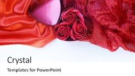 Presentation with valentine - Colorful theme enhanced with closeup roses love symbol hearts background - red heart valentine's day backdrop and a white colored foreground