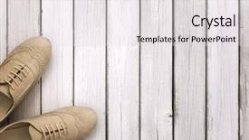  Presentation with shoes - Colorful slide set enhanced with background a lot of free backdrop and a light gray colored foreground