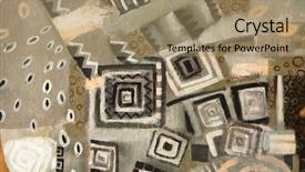  Presentation with canvas - Cool new presentation theme with background abstract oil on canvas backdrop and a coral colored foreground