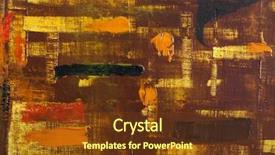  Presentation with abstract gold - Theme enhanced with background abstract oil on canvas background and a tawny brown colored foreground