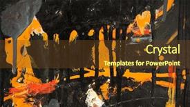  Presentation with canvas - Audience pleasing slide deck consisting of background abstract oil on canvas backdrop and a  colored foreground