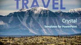  Presentation with world travel - Cool new theme with background adventure around the world backdrop and a ocean colored foreground