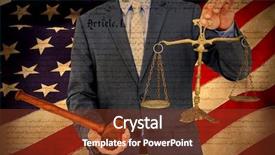  Presentation with declaration independence - Presentation theme consisting of background against declaration of independence background and a tawny brown colored foreground