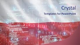  Presentation with polio virus prevention - Audience pleasing theme consisting of background against digitally generated polish backdrop and a  colored foreground