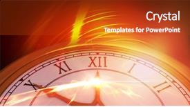  Presentation with clock - Cool new PPT layouts with background against glowing abstract design backdrop and a crimson colored foreground