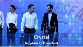  Presentation with business research - Presentation having background against research against compass background and a navy blue colored foreground