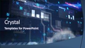  Presentation with night sky plane view - Slides with background against view of cloud background and a ocean colored foreground