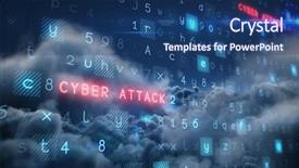  Presentation with night sky plane view - Beautiful theme featuring background against view of cloud backdrop and a ocean colored foreground