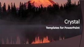  Presentation with national - Beautiful presentation featuring background america - mount rainier national park washington backdrop and a  colored foreground