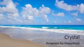  Presentation with beach palm tree wedding - PPT layouts consisting of background america - palm beach beach coastline background and a  colored foreground