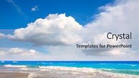  Presentation with florida beach - Slide deck featuring background america - palm beach beach coastline background and a  colored foreground