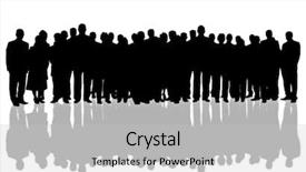  Presentation with business people silhouette - Beautiful slide deck featuring slovenia outdoor general view tractor houses and trees landscape backdrop and a sky blue colored foreground