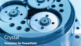  Presentation with parts - Colorful presentation theme enhanced with background-and-pattern-of-metal backdrop and a teal colored foreground