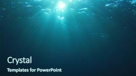  Presentation with sunlight - Slides having background and sunlight in ocean background and a navy blue colored foreground