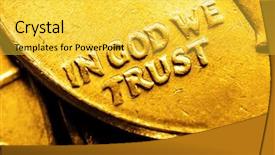  Presentation with trust - PPT theme featuring background and words in god background and a yellow colored foreground