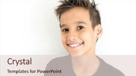  Presentation with robot face - PPT layouts consisting of background arab - boy face background and a lemonade colored foreground