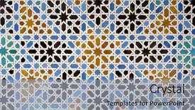  Presentation with tile - PPT layouts consisting of background arab - closeup of a ceramic tile background and a light gray colored foreground