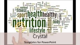  Presentation with abstract medical - Slide deck having background as metaphor for health background and a soft green colored foreground